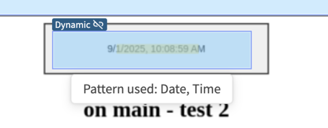 Using Dynamic Region